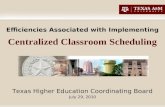 Efficiencies Associated with Implementing Centralized Classroom Scheduling