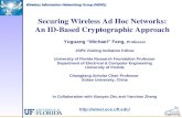 Securing Wireless Ad Hoc Networks: An ID-Based Cryptographic Approach