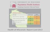 Health of Wisconsin: Report Card 2013