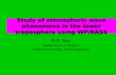 Study of atmospheric wave phenomena in the lower troposphere using WP/RASS