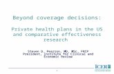 Beyond coverage decisions: Private health plans in the US and comparative effectiveness research