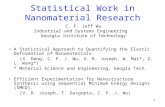 Statistical Work in Nanomaterial Research
