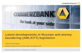 Latest developments in Russian anti-money laundering (AML/CFT) legislation