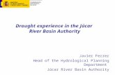 Drought experience in the Júcar  River Basin Authority