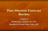 Post Mortem Forecast Review