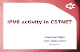 IPV6 activity in CSTNET