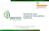 Sectoral and regional innovation systems