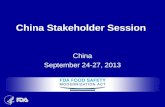 China Stakeholder Session