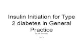 Insulin Initiation for Type 2 diabetes in General Practice