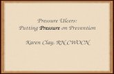 Pressure Ulcers: Putting  Pressure  on Prevention Karen Clay, RN CWOCN