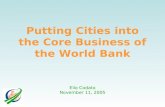 Putting Cities into the Core Business of the World Bank