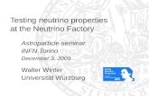 Testing neutrino properties  at the Neutrino Factory