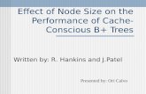 Effect of Node Size on the Performance of Cache-Conscious B+ Trees