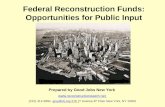 Federal Reconstruction Funds: Opportunities for Public Input