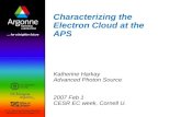 Characterizing the Electron Cloud at the APS