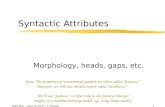 Syntactic Attributes