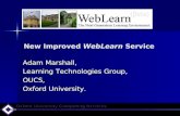 New Improved  WebLearn  Service