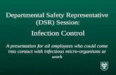 Departmental Safety Representative  (DSR) Session: Infection Control