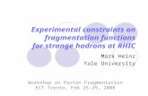 Experimental constraints on fragmentation functions for strange hadrons at RHIC