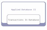 Applied Database II