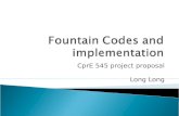 Fountain Codes and implementation