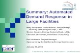 Summary: Automated Demand Response in Large Facilities
