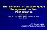 The Effects of Active Queue Management on Web Performance