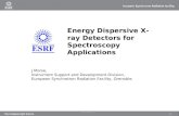 Energy Dispersive X-ray Detectors for Spectroscopy Applications