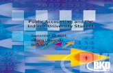 Public Accounting and the Indiana University Student