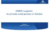 EBRD support  to private enterprises in Serbia