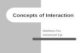 Concepts of Interaction