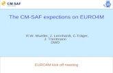 The CM-SAF expections on EURO4M