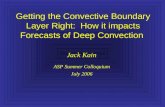Getting the Convective Boundary Layer Right:  How it impacts Forecasts of Deep Convection