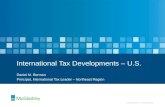 International Tax Developments – U.S.