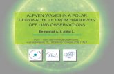 ALFVEN WAVES IN A POLAR CORONAL HOLE FROM HINODE/EIS OFF LIMB OBSERVATIONS Bemporad A. & Abbo L.