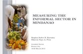 Measuring the Informal Sector in Mindanao