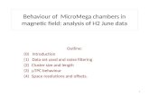 Behaviour of MicroMega chambers  in  magnetic field :  analysis of  H2  June  data
