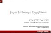 Consumer Cost Effectiveness of Carbon Mitigation Policies in Restructured Electricity Market