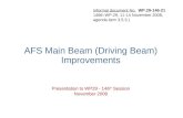 AFS Main Beam (Driving Beam) Improvements