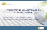 PROGRAMA DO VOLUNTARIADO DA CLASSE CONTÁBIL  PRESIDENTE CFC – Juarez Domingues Carneiro