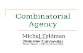 Combinatorial Agency Michal Feldman ( Hebrew University)