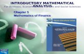 Chapter 5  Mathematics of Finance