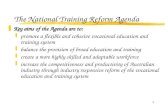 The National Training Reform Agenda