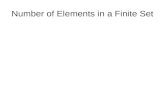 Number of Elements in a Finite Set