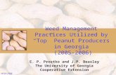 Weed Management Practices Utilized by “Top” Peanut Producers in Georgia  (2005-2006)