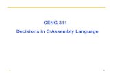 C ENG 311   Decisions in C/Assembly Language