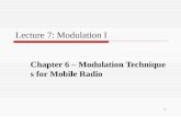 Lecture 7: Modulation I