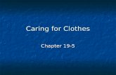 Caring for Clothes