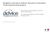 Brighton and Hove Advice Services Transition Fund partnership project