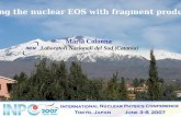 Probing the nuclear EOS with fragment production